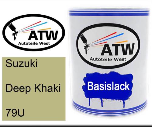 Suzuki, Deep Khaki, 79U: 1L Lackdose, von ATW Autoteile West.